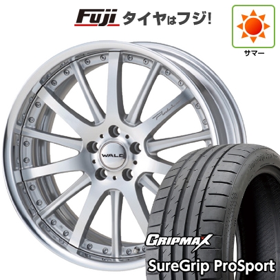 グリップマックス - 【新品国産車用5穴114.3】 | 夏タイア 銀輪4本仕かける | 245/35R21 | PRO SPORT BSW | WALD ヴァルド ポルトフィーノ 2P P12-C | 21in