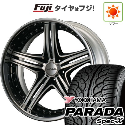 【新品】ランクル200 夏タイヤ ホイール4本セット 285/45R22 ヨコハマ PARADA Spec-X ヴァルド マホラ 3P M13-C 22インチ