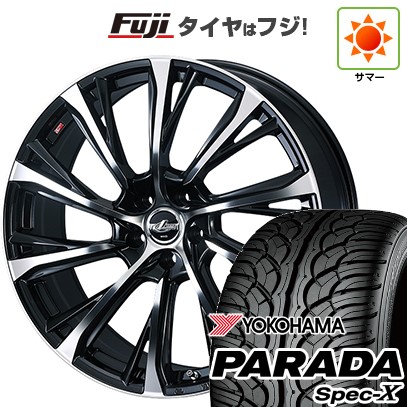 【新品国産車用 5穴114.3車】 夏タイヤ ホイール4本セット 235/55R20 ヨコハマ PARADA Spec-X WEDS ウェッズ レオニス JG 20インチ