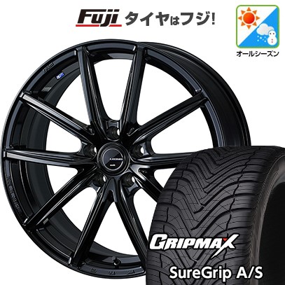 新品国産車用 5穴114.3車 オールシーズンタイヤ ホイール4本セット 225/55R18 GRIP MAX シュアグリップ オールシーズン(限定) WEDS レオニス NAVIA 08 18インチ