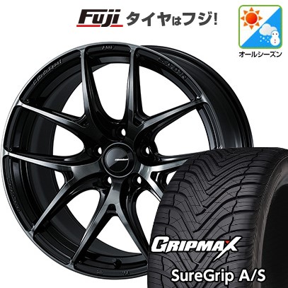 【新品国産車用 5穴114.3車】 オールシーズンタイヤ ホイール4本セット 235/50R18 GRIP MAX シュアグリップ オールシーズン(限定) WEDSスポーツ SA-01R 18インチ