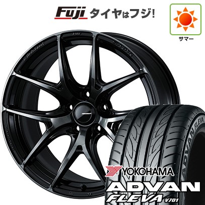 【新品国産車用 5穴100車】 夏タイヤ ホイール4本セット 215/40R18 ヨコハマ アドバン フレバV701 WEDS ウェッズスポーツ SA-01R 18インチ