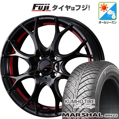 新品 ルーミー・パッソ・ジャスティ・トール オールシーズンタイヤ ホイール4本セット 175/55R15 マーシャル MH22(限定) WEDS ノヴァリス ローグ UY 15インチ