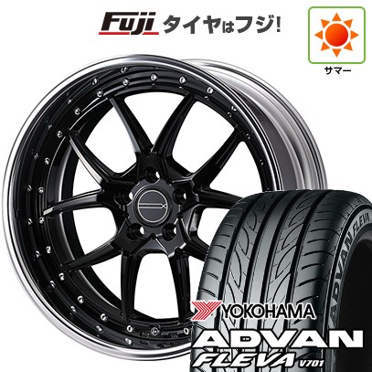 【新品国産車用 5穴114.3車】 夏タイヤ ホイール4本セット 225/35R20 ヨコハマ アドバン フレバV701 WEDS ウェッズ マーベリック 1705S 20インチ