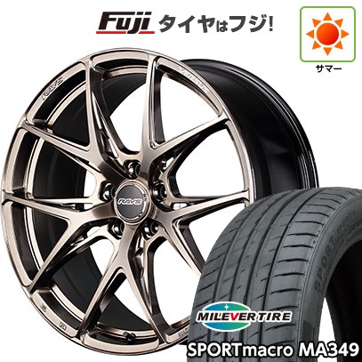 【新品国産車用 5穴114.3車】 夏タイヤ ホイール4本セット 255/35R20 ミレバー スポーツマクロ MA349（限定） RAYS レイズ ベルサス VV21S (XIJ) 20インチ