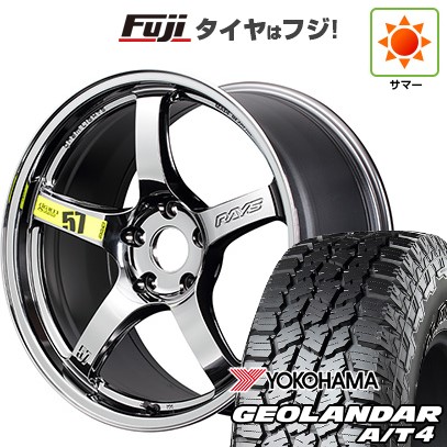 新品国産車用 5穴114.3車 夏タイア 車輪4本仕掛ける 235/60R18 ヨコハマ ジオランダー A/T4 G018 RBL RAYS レイズ グラムライツ 57CR LIMITED (RB) 18in 車、バイク、自転車-自動車-タイヤ、ホイール