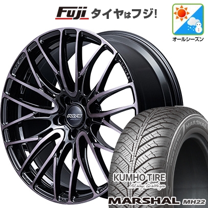 新品国産車用 5穴114.3車 オールシーズンタイヤ ホイール4本セット 235 
