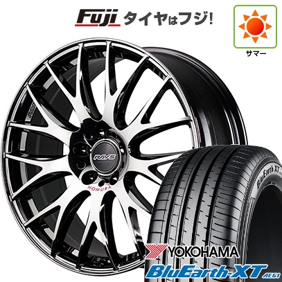 ZIEX - 新品国産車用 5穴114.3車 夏タイア 車輪4本仕掛ける 215/50R18 ヨコハマ 青碧地びた XT AE61 RAYS レイズ ホムラ 2X9Plus JET BLACK EDITION IV 18in 自動車-タイヤ、ホイール-車、バイク、自転車