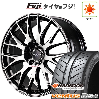 新品国産車用 5穴100車 夏タイヤ ホイール4本セット 225/40R18 ハンコック ヴェンタス R-S4 Z232 RAYS レイズ ホムラ 2X9Plus JET BLACK EDITION IV 18インチ