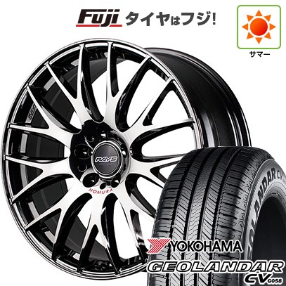新品国産車用 5穴114.3車 夏タイヤ ホイール4本セット 215/50R18 ヨコハマ ジオランダー CV G058 RAYS レイズ ホムラ 2X9Plus JET BLACK EDITION IV 18インチ