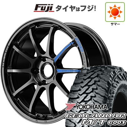 【新品国産車用 5穴114.3車】 夏タイヤ ホイール4本セット 225/65R17 ヨコハマ ジオランダー M/T G003 RAYS レイズ グラムライツ 57NR SPEC-M 17インチ