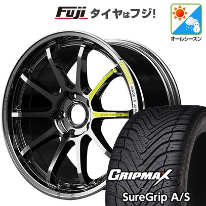 【新品国産車用 5穴114.3車】 オールシーズンタイヤ ホイール4本セット 215/45R18 GRIP MAX シュアグリップ A/S(限定) RAYS グラムライツ 57NR LIMITED 18インチ