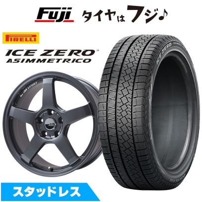 【新品国産車用 5穴114.3車】 スタッドレスタイヤ ホイール4本セット ピレリ ウィンター アイスゼロアシンメトリコ 225/50R18 LMスポーツ LM-05R 7.5J 18インチ