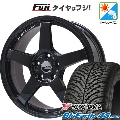パンク保証付き 新品 軽自動車 N-BOX タント スペーシア オールシーズンタイヤ ホイール4本セット 155/65R14 ブルーアース 4S AW21 A/S LM-05R 14インチ