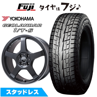 GEOLANDAR I/T-S G073 - 新品国産車用 5穴114.3車 スタッドレスタイヤ 銀輪4本仕かける 215/60R17 ヨコハマ ジオランダー I/T-S G073 レアマイスター LM運動競技 LM-05R 7J 17in
