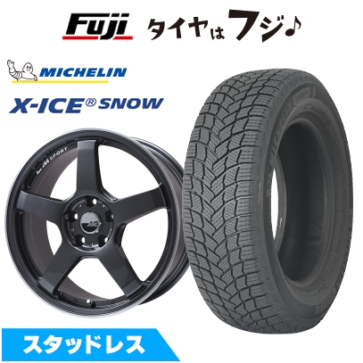 新品国産車用 5穴114.3車 スタッドレスタイヤ ホイール4本セット ミシュラン エックスアイス スノー 225/50R18 レアマイスター LMスポーツ LM-05R 18インチ