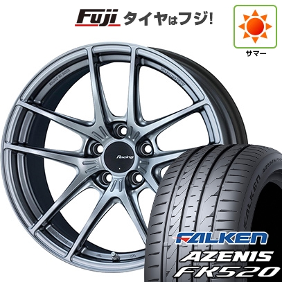 【新品国産車用 5穴114.3車】 夏タイヤ ホイール4本セット 225/55R18 ファルケン アゼニス FK520L ENKEI エンケイ NVR5 18インチ