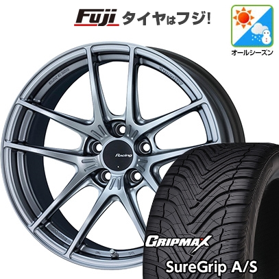 【新品国産車用 5穴114.3車】 オールシーズンタイヤ ホイール4本セット 215/50R18 GRIP MAX シュアグリップ オールシーズン(限定) ENKEI エンケイ NVR5 18インチ