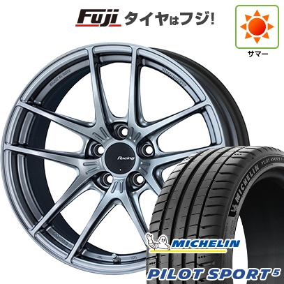 【新品】シビック タイプR(FL5) | 夏タイヤ ホイール4本セット | 265/35R18 | ミシュラン パイロット スポーツ5 | ENKEI エンケイ Racing NVR5 | 9.5J 18インチ