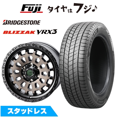 【新品】ランクル300/ランクル250 スタッドレスタイヤ ホイール4本セット ブリザック VRX3 265/65R18 4x4エンジニア エアージー ヴァルカン 8.5J 18インチ