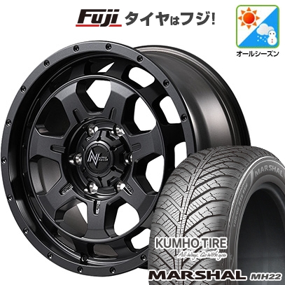 【新品国産車用5穴114.3】 | オールシーズンタイヤ ホイール4本セット | 225/60R17 | マーシャル MH22(限定) | NITRO POWER M7 ファランクス 17インチ
