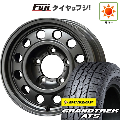 【新品】ランクル70(GDJ76W) 夏タイヤ ホイール4本セット 265/70R16 ダンロップ グラントレック AT5 ジャオス トライブ 16インチ