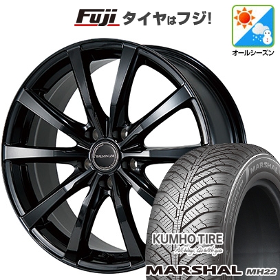 【新品国産車用5穴114.3】 | オールシーズンタイヤ ホイール4本セット | 215/65R16 | マーシャル MH22(限定) | ブリヂストン バルミナ LS10 | 6.5J 16インチ