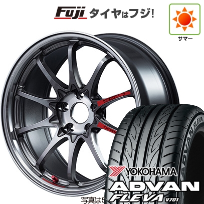 【新品国産車用4穴100】 | 夏タイヤ ホイール4本セット | 205/40R17 | アドバン フレバV701 | CE28N-plus SL 17インチ