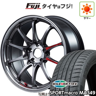 新品国産車用 5穴100車 夏タイヤ ホイール4本セット 225/40R18 ミレバー スポーツマクロ MA349（限定） RAYS レイズ ボルクレーシング CE28N-plus SL 18インチ