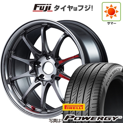 【新品国産車用5穴114.3】 | 夏タイヤ ホイール4本セット | 215/60R17 | ピレリ パワジー | RAYS レイズ ボルクレーシング CE28N-plus SL | 7.5J 17インチ