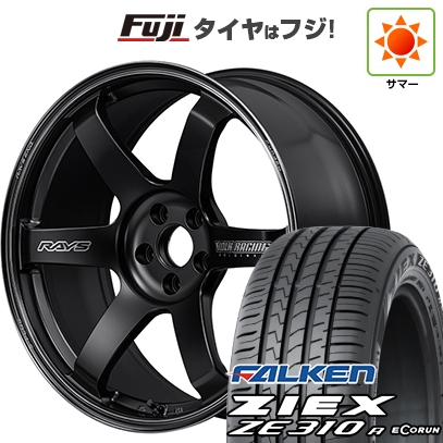 【新品国産車用5穴100】 | 夏タイヤ ホイール4本セット | 225/55R18 | ジークス ZE310R エコラン(限定) | TE37 サーガ S-plus Black Shadow 18インチ