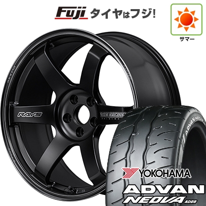 【新品】シビック タイプR(FL5) | 夏タイヤ ホイール4本セット | 265/35R18 | アドバン ネオバAD09 | TE37 サーガ S-plus Black Shadow | 9.5J 18インチ