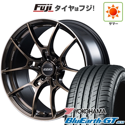 【新品国産車用 5穴114.3車】 夏タイヤ ホイール4本セット 225/45R18 ヨコハマ ブルーアース GT AE51 RAYS レイズ ボルクレーシング G025 SZ EDITION 18インチ