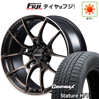 新品国産車用 5穴114.3車 夏タイヤ ホイール4本セット 225/60R18 GRIP MAX スタチャー H/T BSW（限定） RAYS レイズ ボルクレーシング G025 SZ EDITION 18インチ