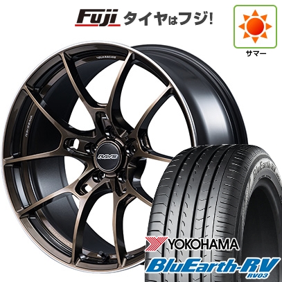 【パンク保証付き】【新品国産車用5穴114.3】 | 夏タイヤ ホイール4本セット | 245/45R19 | ヨコハマ ブルーアース RV-03 | G025 SZ EDITION | 8J 19インチ