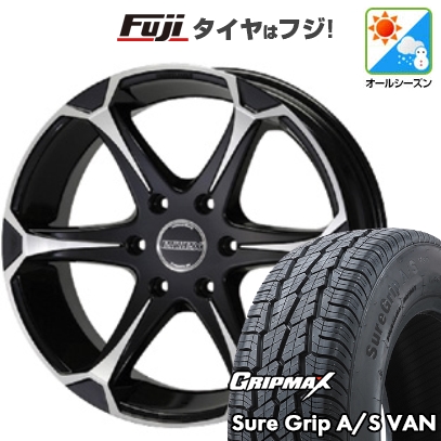 ハイエース200系 オールシーズンタイヤ ホイール4本セット 215/60R17 109/107H GRIP MAX SUREGRIP A/S Van(限定) バルベロ アーバングランデ 17インチ
