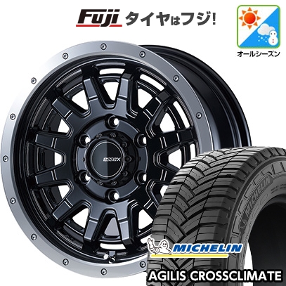【新品】ハイエース200系 オールシーズンタイヤ ホイール4本セット 215/65R16 109/107T ミシュラン アジリス クロスクライメート エセックス EX-16 16インチ