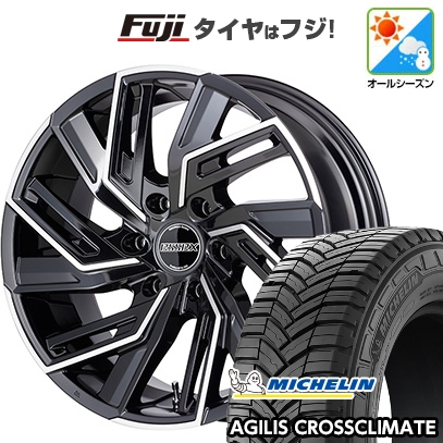 【新品】ハイエース200系 オールシーズンタイヤ ホイール4本セット 215/60R17 109/107T ミシュラン アジリス クロスクライメート エセックス EW-17 17インチ