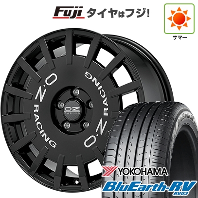 【パンク保証付き】【新品国産車用 5穴114.3車】 夏タイヤ ホイール4本セット 205/50R17 ヨコハマ ブルーアース RV-03 OZ ラリーレーシング 17インチ