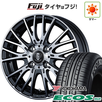 【新品 軽自動車】エブリイワゴン 夏タイヤ ホイール4本セット 165/50R15 ヨコハマ エコス ES31 コーセイ MZ-GROW VM25R 4.5J 15インチ