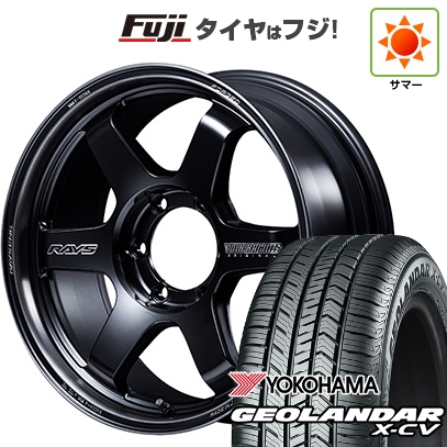 新品 ランクル250 夏タイヤ ホイール4本セット 265/70R18 ヨコハマ ジオランダー X-CV G057 ボルクレーシング TE37ULTRA ラージPCD Black Shadow 9J 18インチ