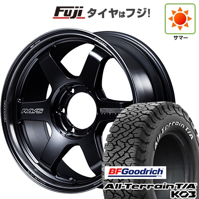 新品 ランクル250 夏タイヤ ホイール4本セット 265/70R18 BFグッドリッチ ALL TERRAINT/A KO3 RWL VOLK RACING TE37ULTRA ラージPCD Black Shadow 9J 18インチ