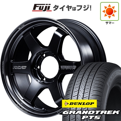 【新品】ランクル250/ランクル300 夏タイヤ ホイール4本セット 265/65R18 グラントレック PT5 RAYS VOLK TE37ULTRA ラージPCD Black Shadow 18インチ