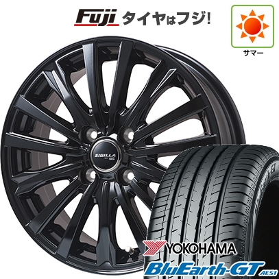 新品国産車用4穴100 | 夏タイヤ ホイール4本セット | 185/65R15 | ヨコハマ ブルーアース GT AE51 | トピー シビラ NEXT W-5 グロスブラック【限定】 | 15インチ