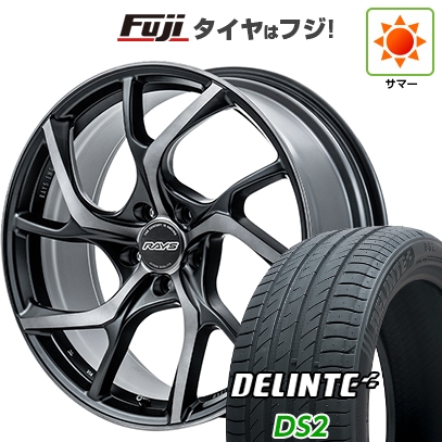 DELINTE - 【新品国産車用5穴114.3】 | 夏タイア 車輪4本仕掛ける | 225/45R19 | デリンテ DS2(押さえる) | RAYS レイズ VMF C-01 PREMIUM | 8J 19in 自動車-夏タイヤ、ホイールセット-タイヤ、ホイール