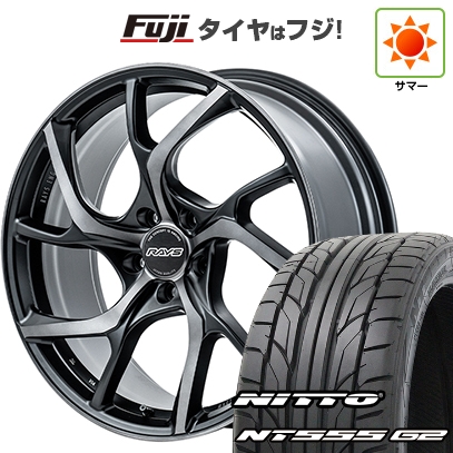 【パンク保証付き】【新品国産車用5穴114.3】 | 夏タイヤ ホイール4本セット | 225/35R19 | ニットー NT555 G2 | RAYS レイズ VMF C-01 PREMIUM | 8J 19インチ