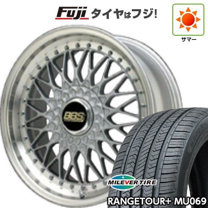 【新品国産車用5穴114.3】 | 夏タイヤ ホイール4本セット | 235/55R20 | ミレバー レンジツアープラスMU069（限定） | BBS JAPAN SUPER RS | 20インチ