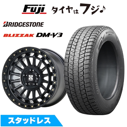 【新品】ラングラー スタッドレスタイヤ ホイール4本セット 265/70R17 ブリヂストン ブリザック DM-V3 MLJ エクストリームJ XJ08 7.5J 17インチ