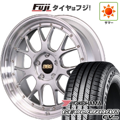 GEOLANDAR - 【新品国産車用5穴114.3】 | 夏タイア 銀輪4本仕かける | 235/55R19 | ヨコハマ ジオランダー CV G058 | BBS JAPAN LM-R | 19in