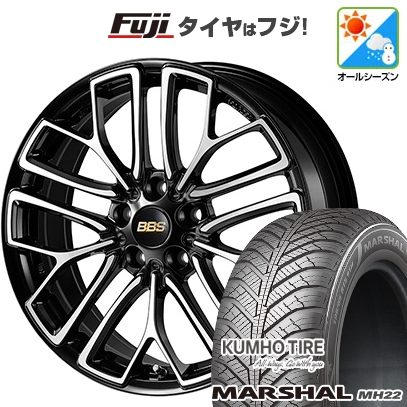 【新品国産車用5穴114.3】 | オールシーズンタイヤ ホイール4本セット | 235/55R18 | マーシャル MH22(限定) | BBS JAPAN RE-X | 8J 18インチ